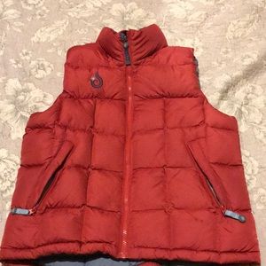 Red winter vest